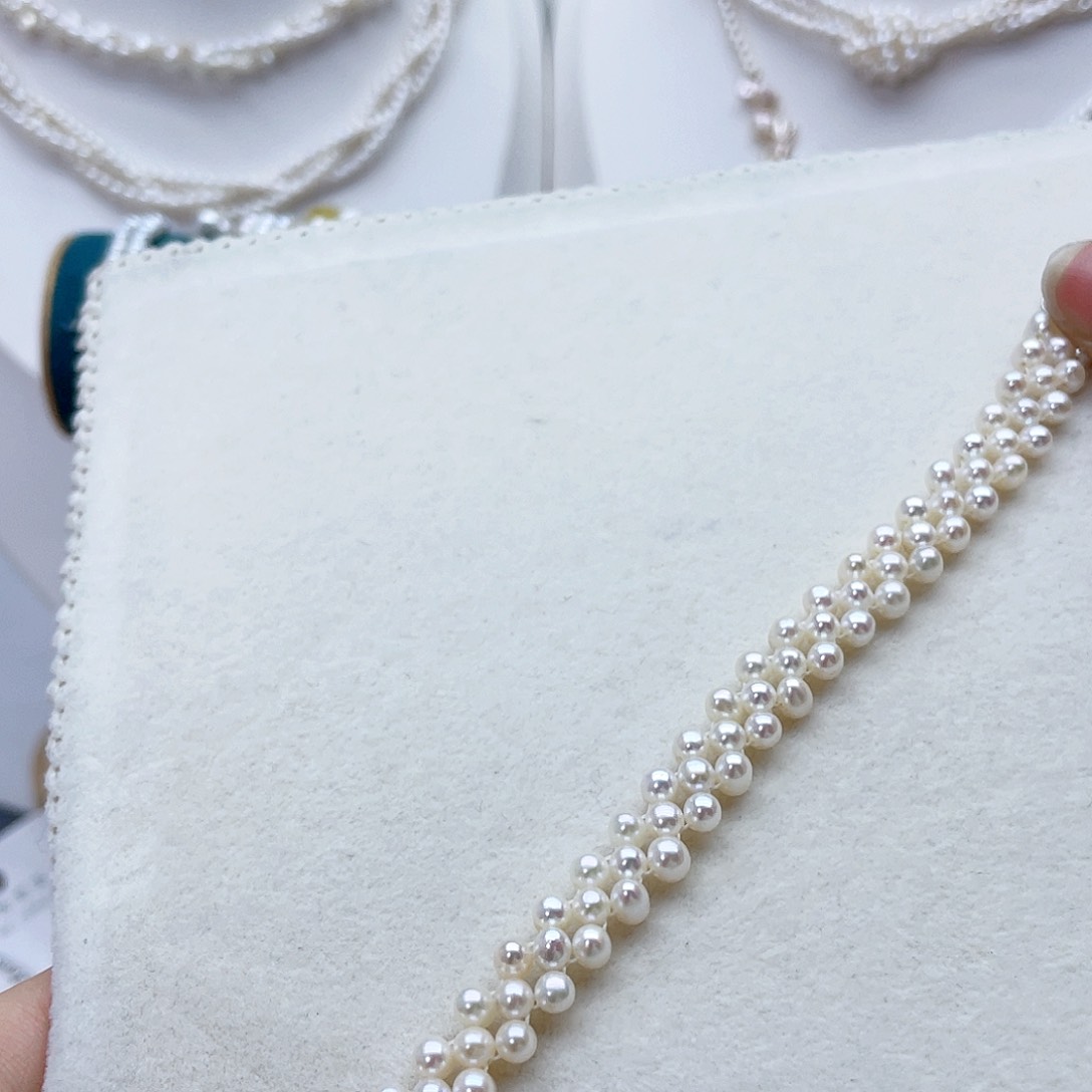 银S925镶嵌手绳淡水珍珠回***他