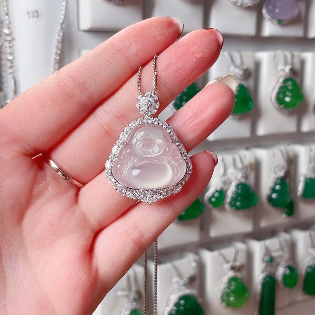 玛瑙/玉髓吊坠(赠链)银S925镶嵌