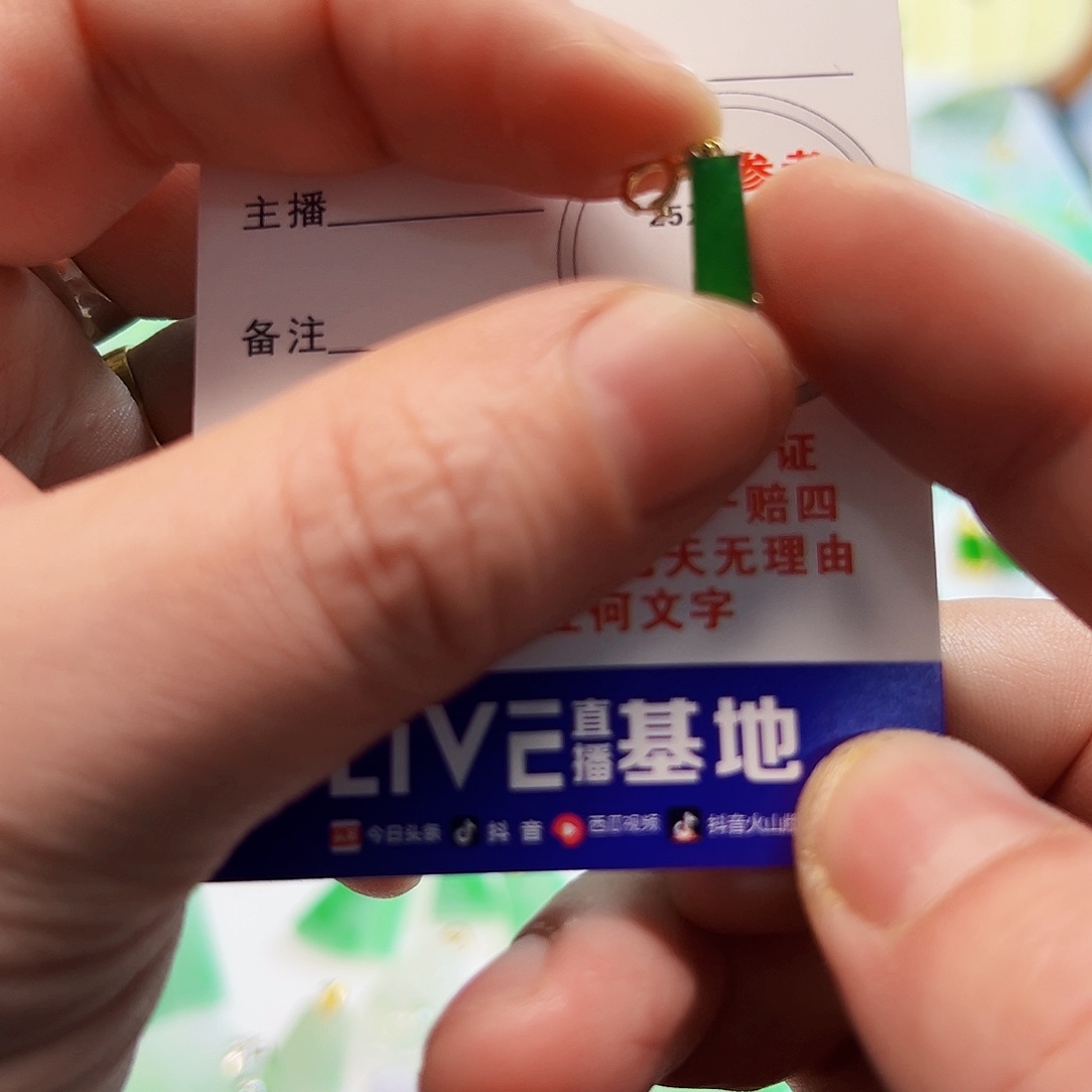 翡翠项链18K金镶嵌i*y翡翠