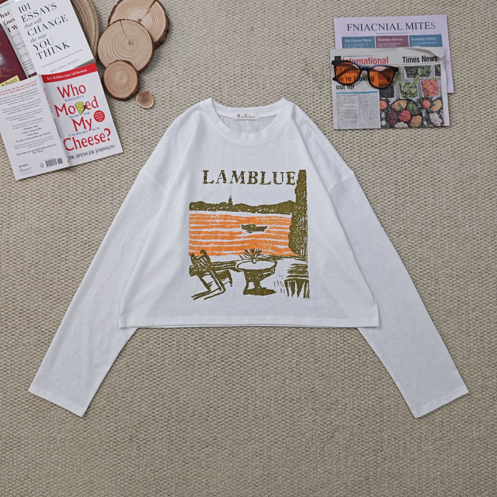 2025夏季新款休闲百搭字母卡通印花防晒长袖T恤3284