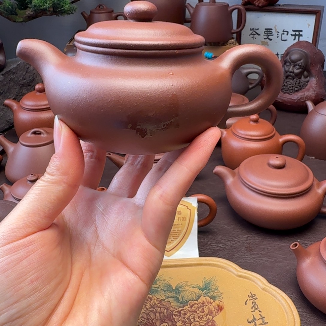 茶壶紫砂黄龙源底槽青   防古  200微瑕