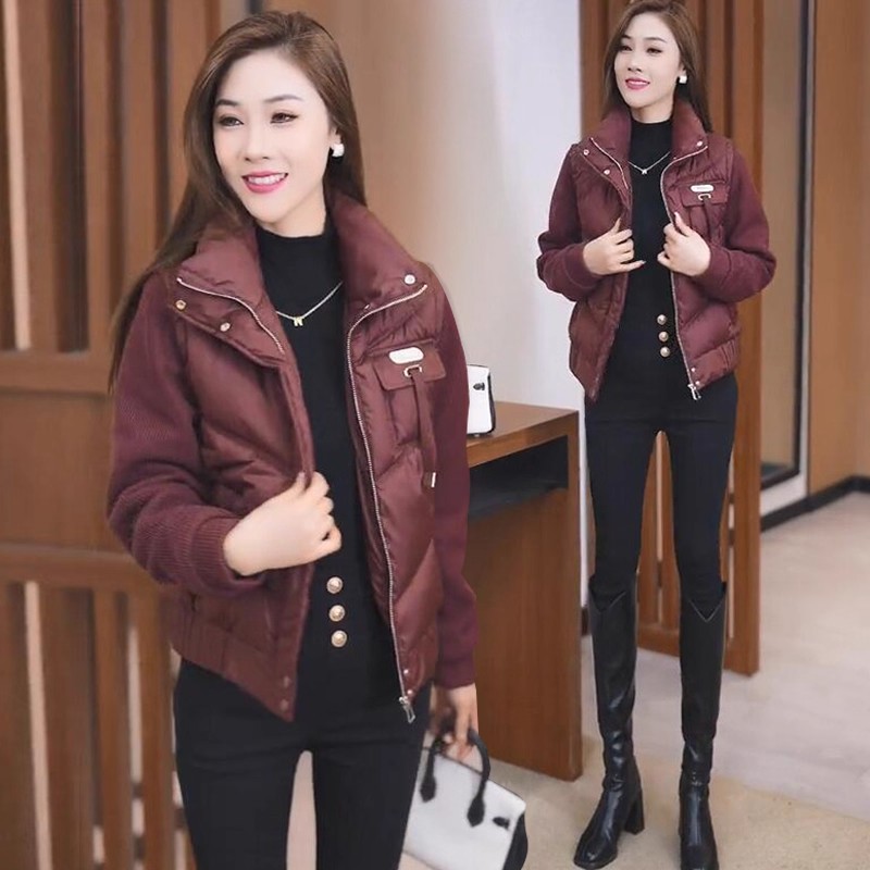 时尚洋气短款棉袄女冬季2025新款宽松休闲加厚保暖韩版棉服外套潮