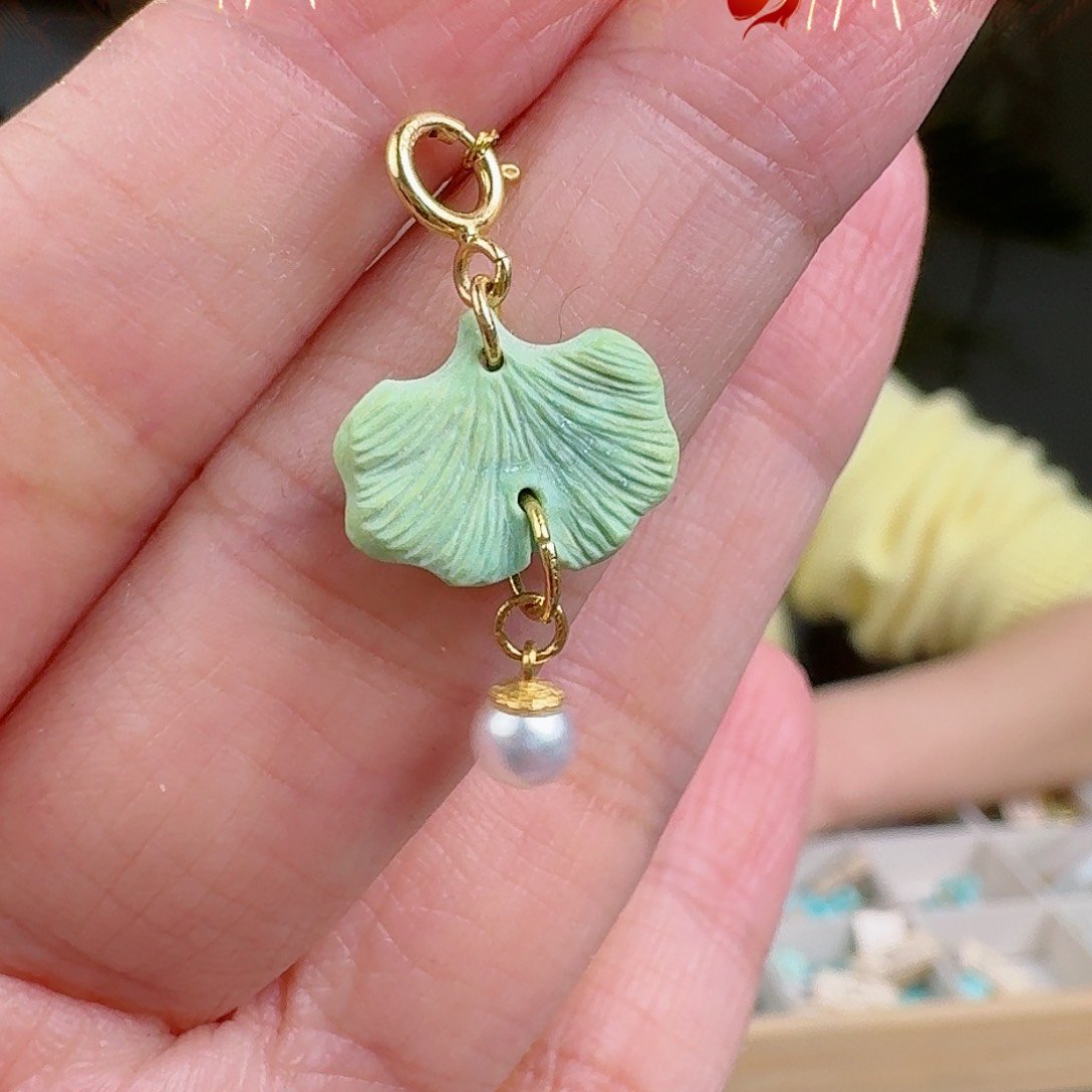 绿松石珠宝奇石18K金镶嵌