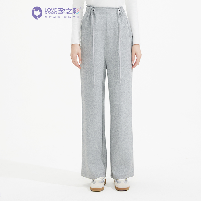 孕之彩秋装显瘦直筒裤产前产后可穿YWK293417-H