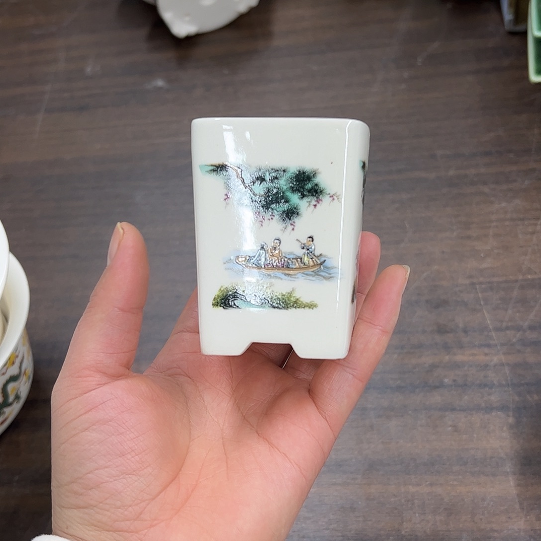 紫砂花盆887号微瑕6/7cm