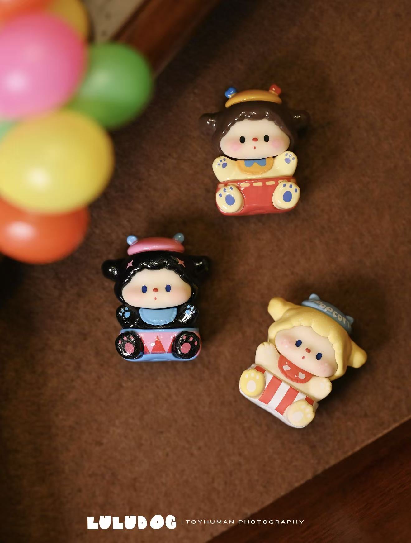 【101】噜噜狗的宝宝游园会萌粒潮玩摆件