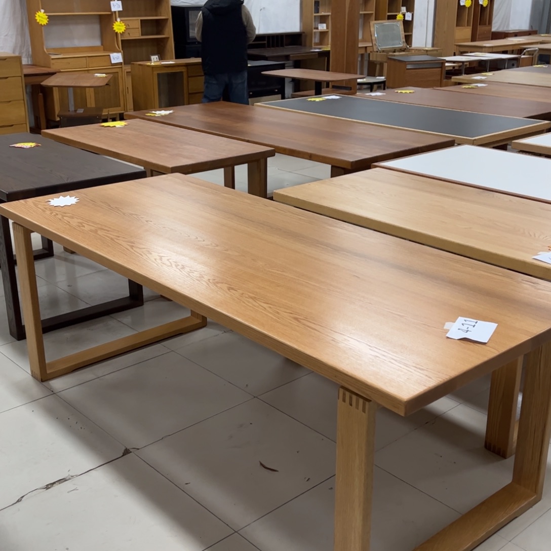 进口款木2米红橡木莫比恩大板桌