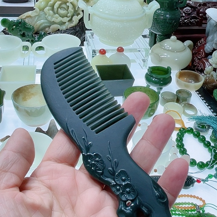 和田玉（青玉）挂件未镶嵌