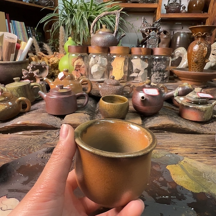 杯崔家龙窑高温柴烧110cc