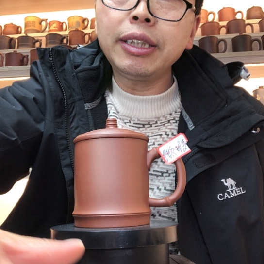 清水泥茶杯竹节杯容量400