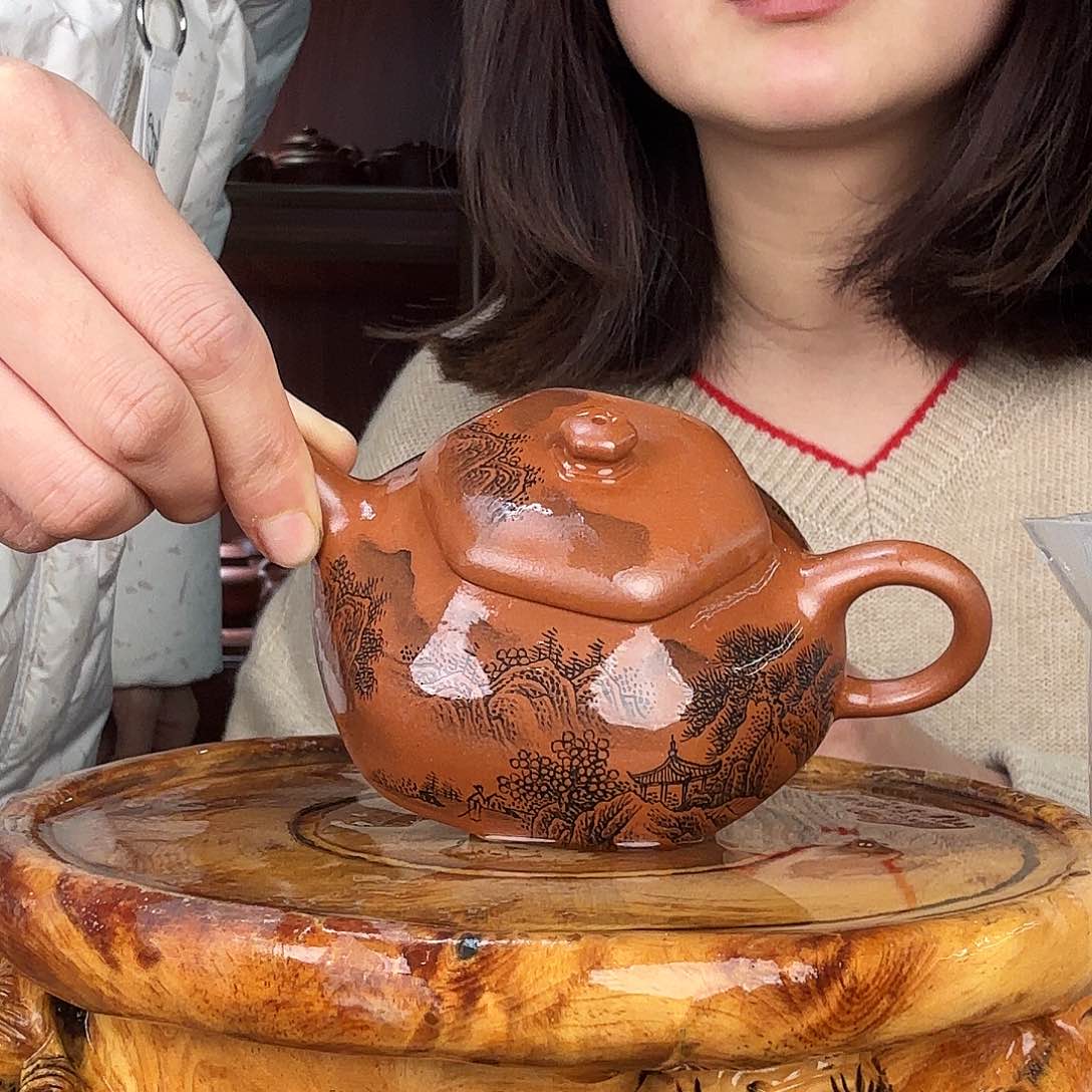 紫砂茶壶一壶李紫砂