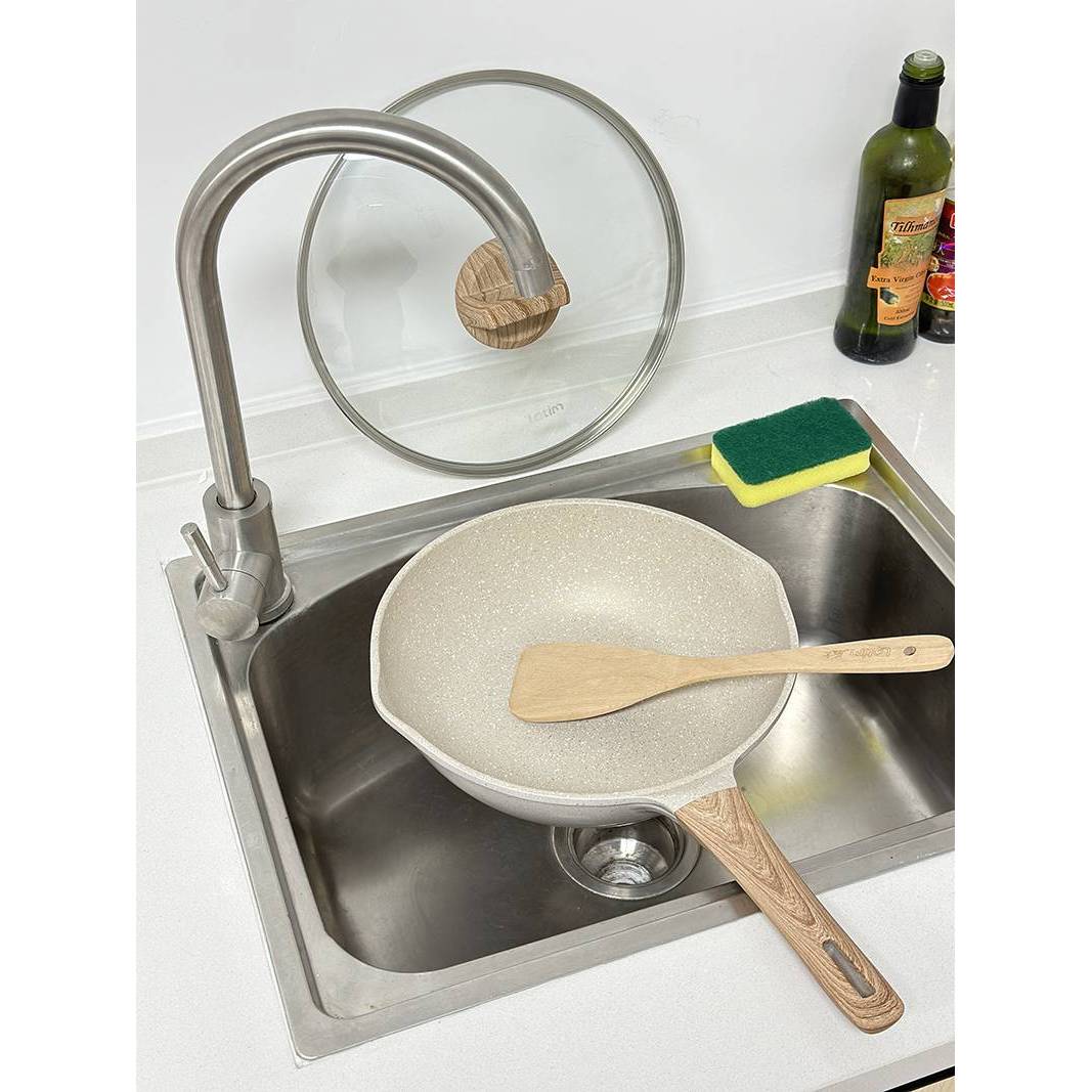 K241799  28cm （原盒破损）家用轻油少油烟不粘炒锅 不挑炉具