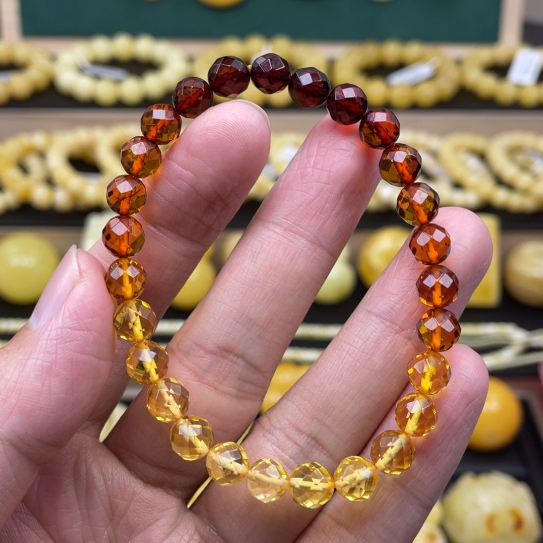 琥珀裸石未镶嵌琥珀蜜蜡