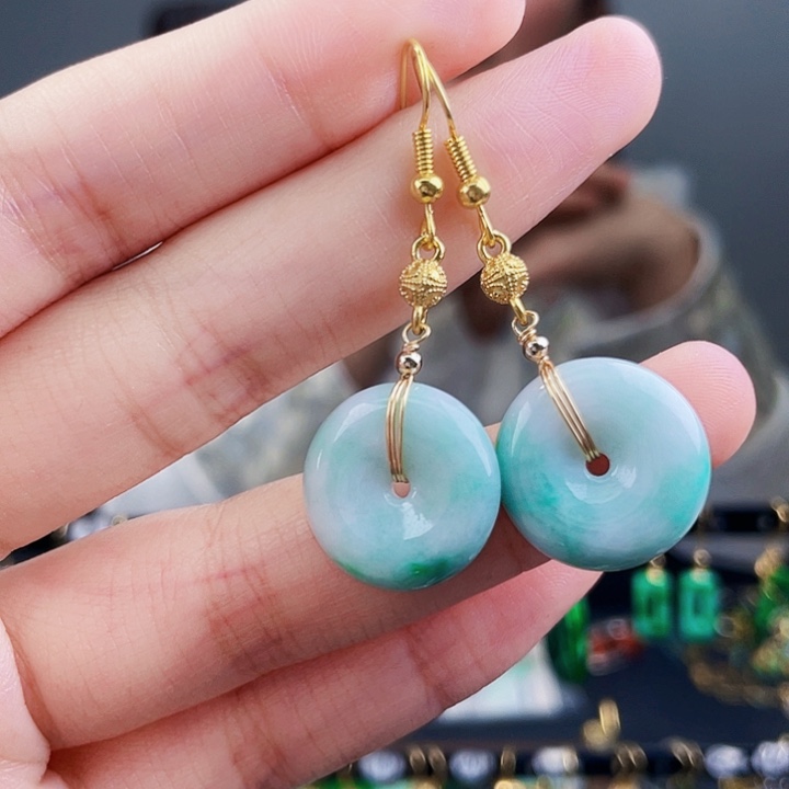 翡翠耳饰未镶嵌饰品