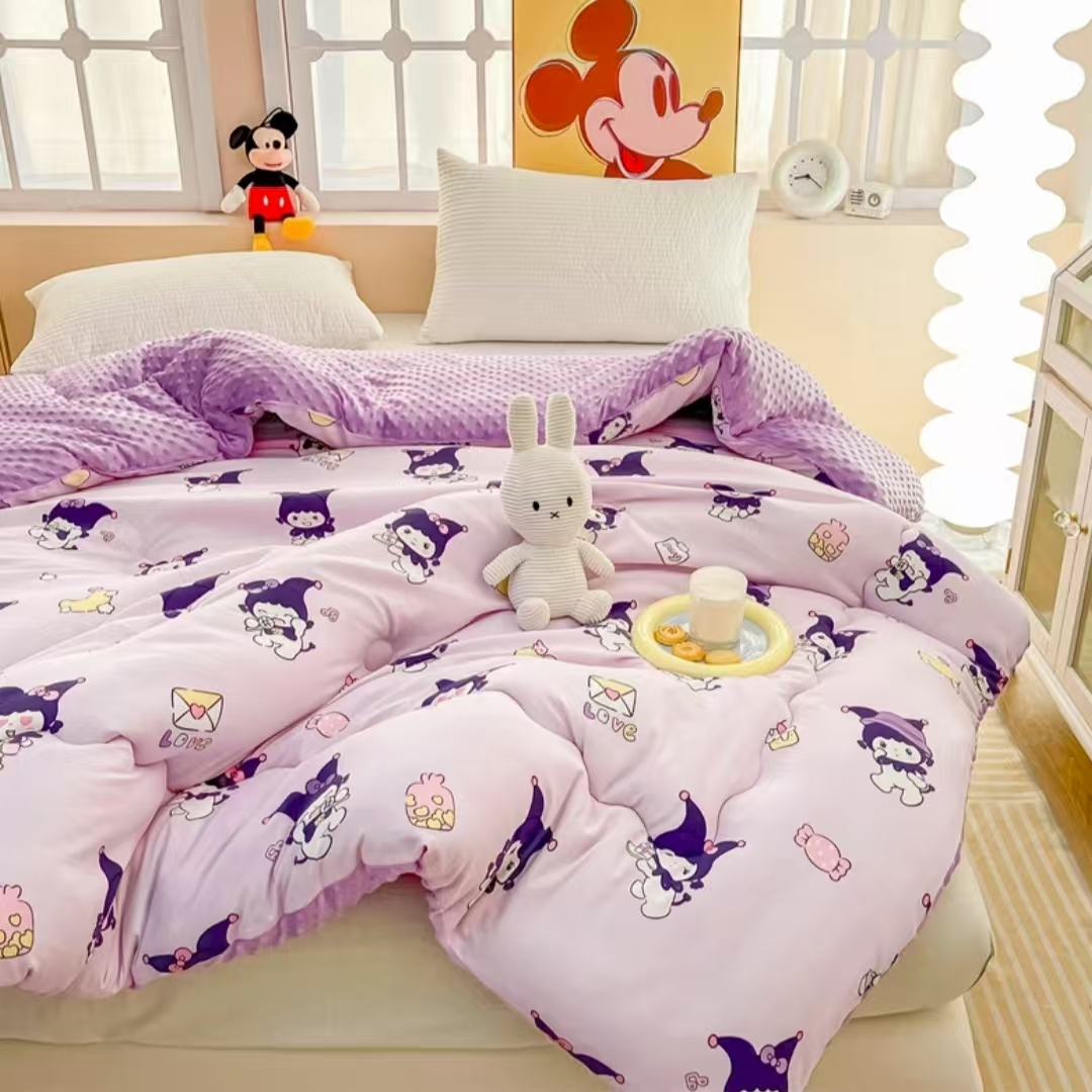 【库洛米豆豆被】100母婴A类亲肤柔软过冬加厚透气豆豆被子