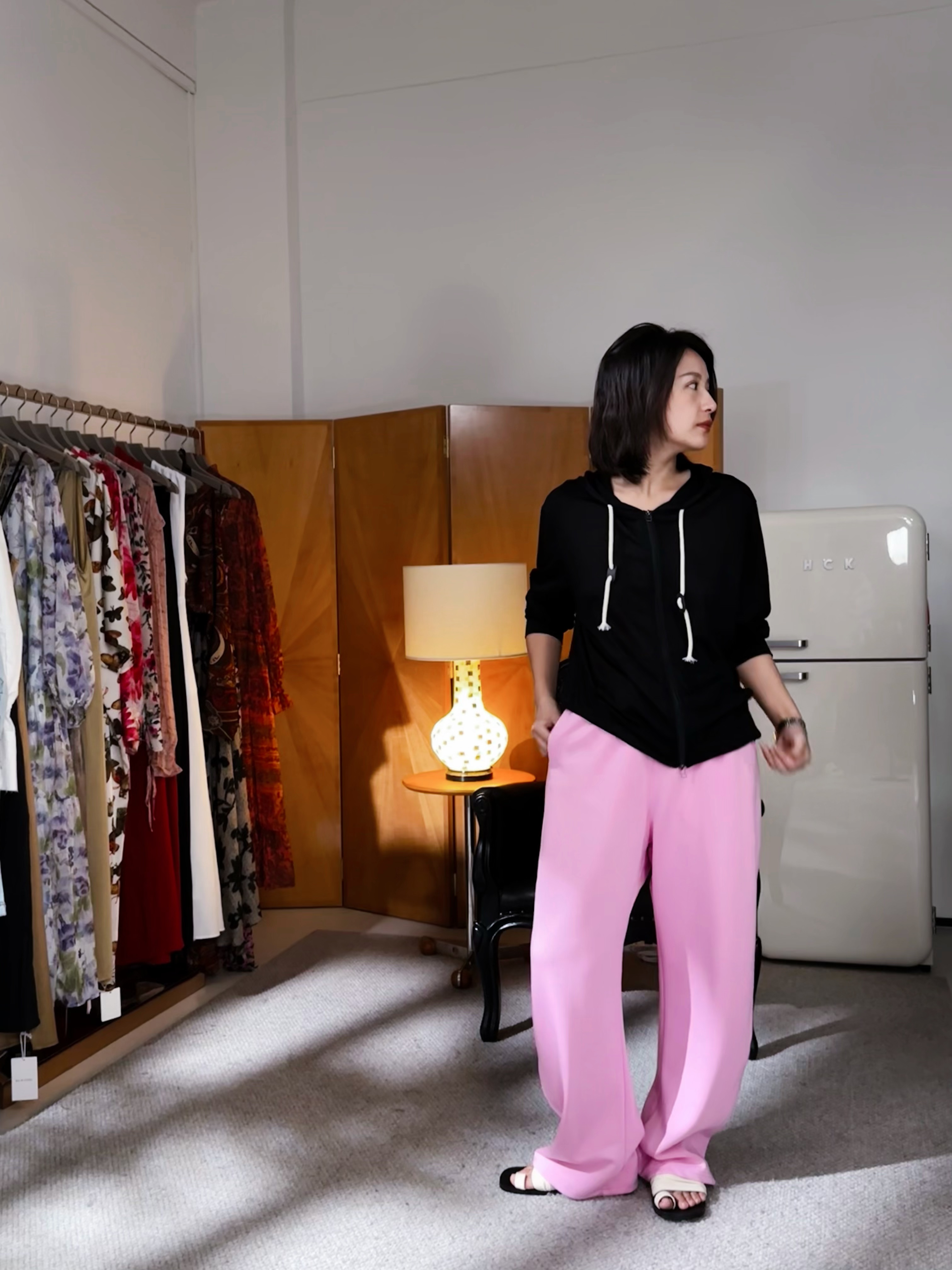 阔腿软糯慵懒卫裤