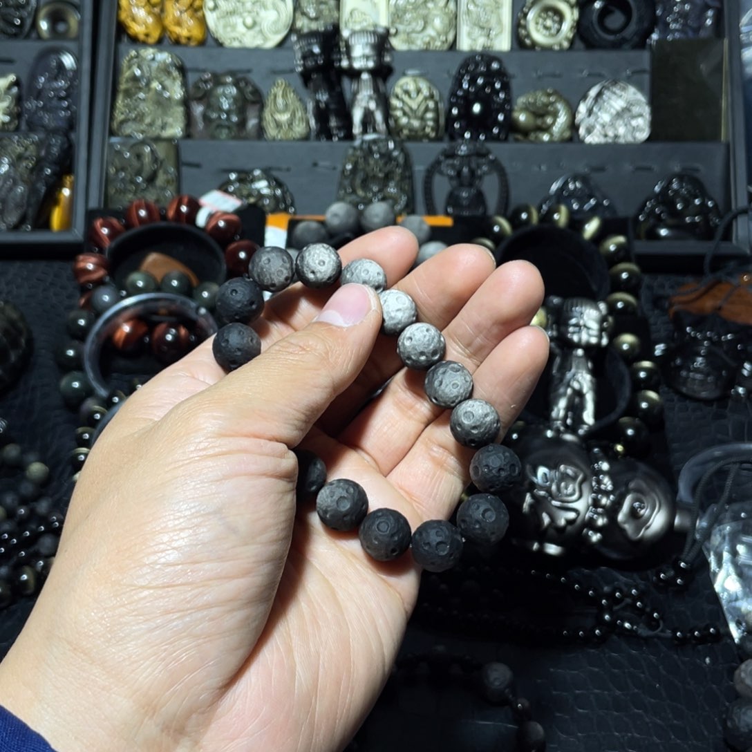 黑曜岩珠宝奇石未镶嵌陈**意