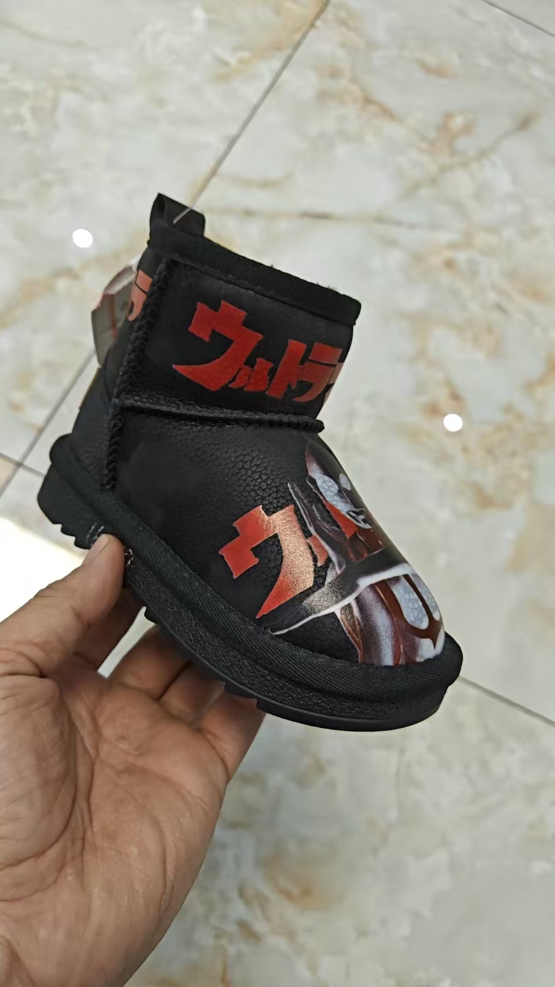 777休闲风平跟四季通用男女通用魔术贴冬季雪地靴男