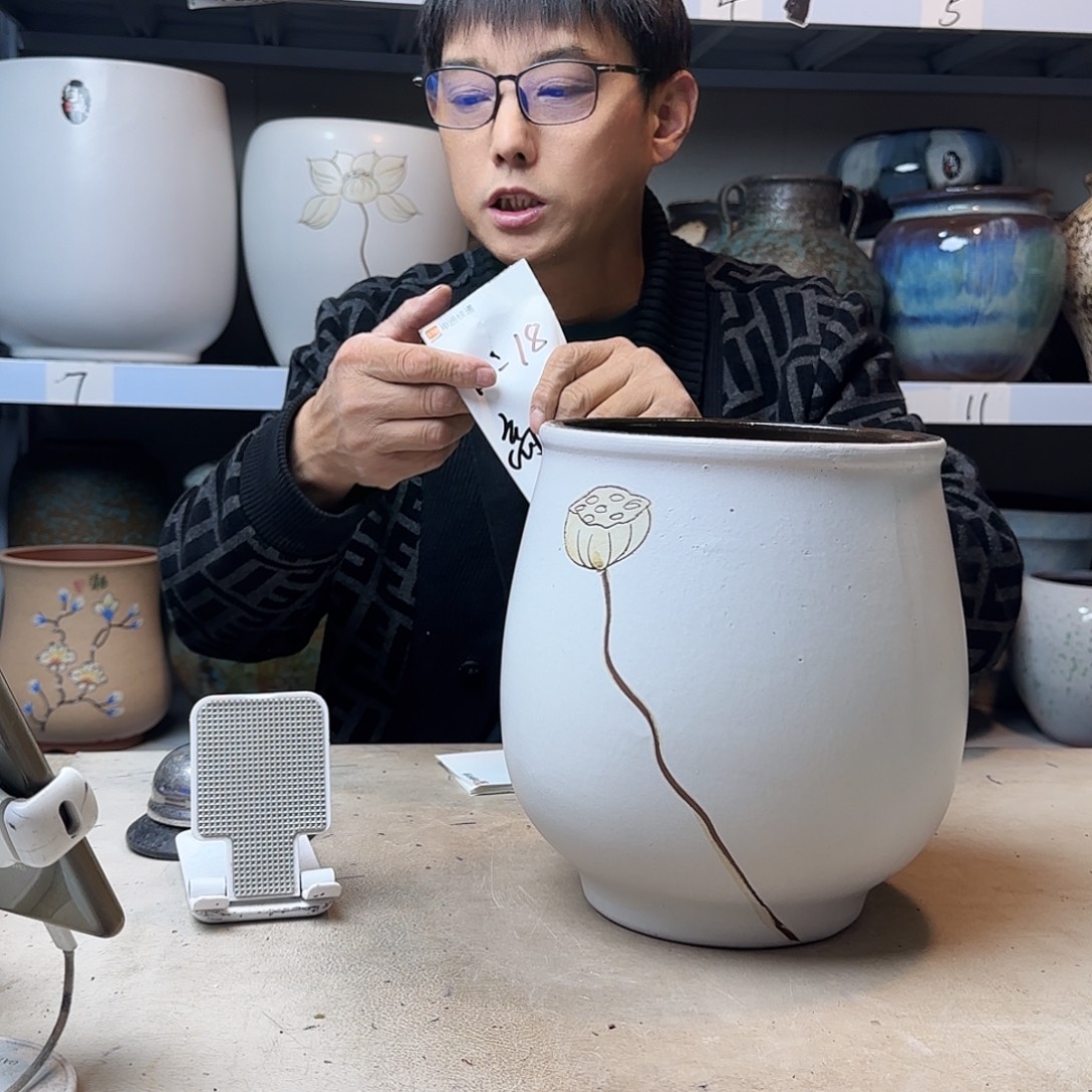 紫砂花盆尺寸18@23