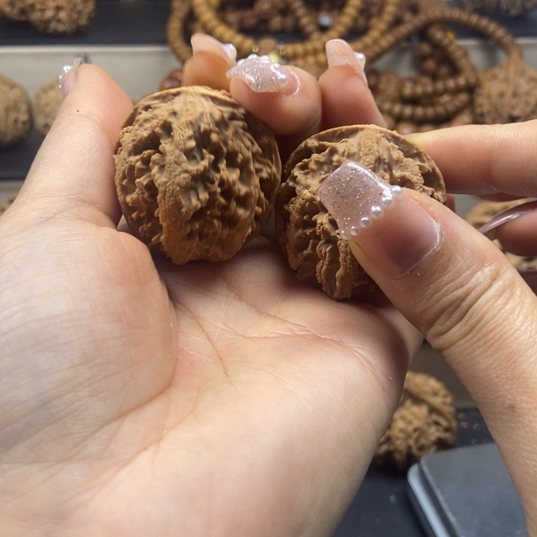 桃核吊坠秦岭火焰纹35