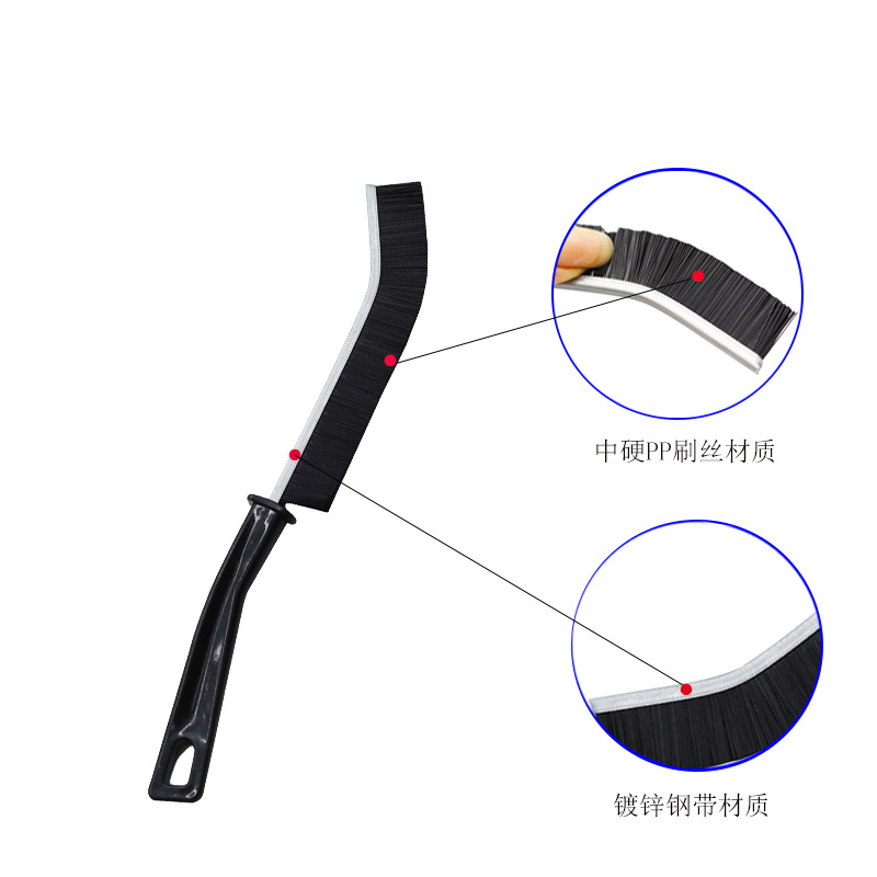 多功能长条缝隙刷厨房卫生间瓷砖马桶地缝清洁刷窗缝凹槽硬毛刷