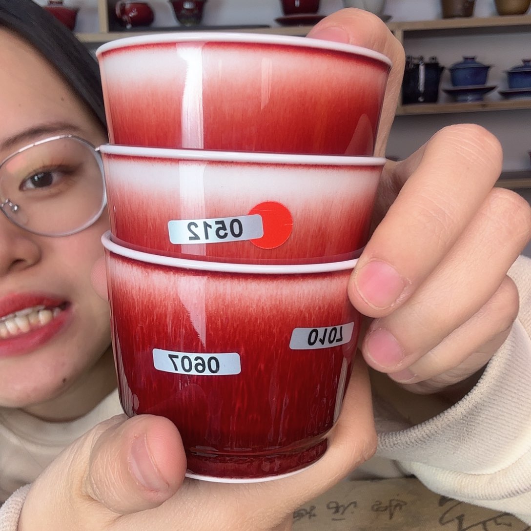 杯景德镇郎红陶瓷