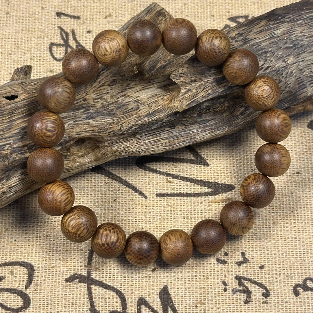 沉香棋楠单圈手串圆珠卡1.0天然花香蜜香薄荷凉韵多样性发其一