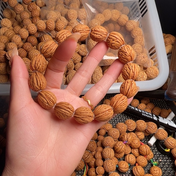 手串桃核桃核散籽和桃核手串