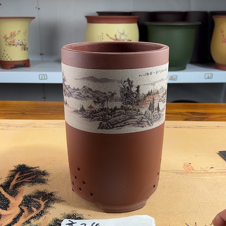 紫砂花盆紫砂兰花盆199