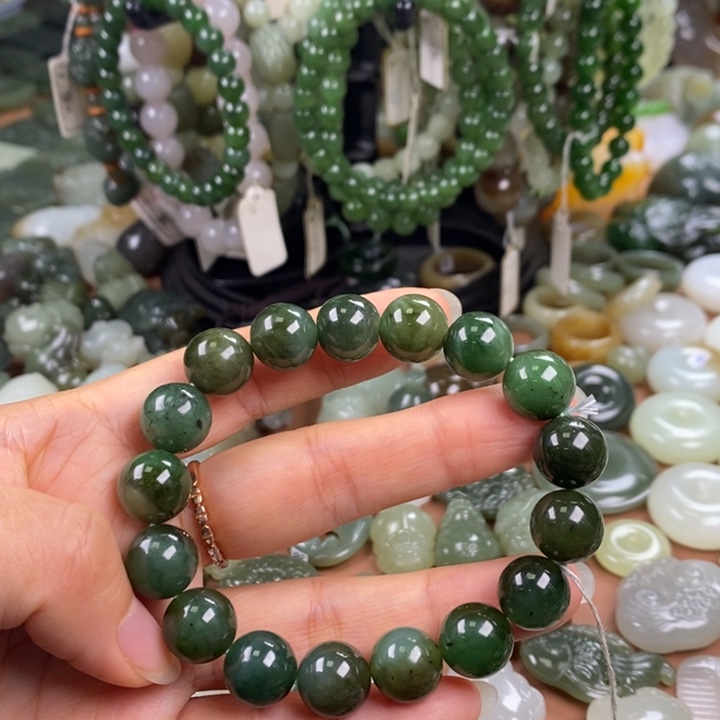 和田玉未镶嵌手链