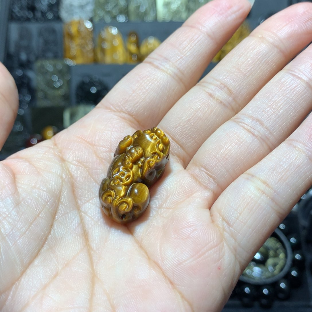 黑曜岩吊坠(不含链)未镶嵌白***