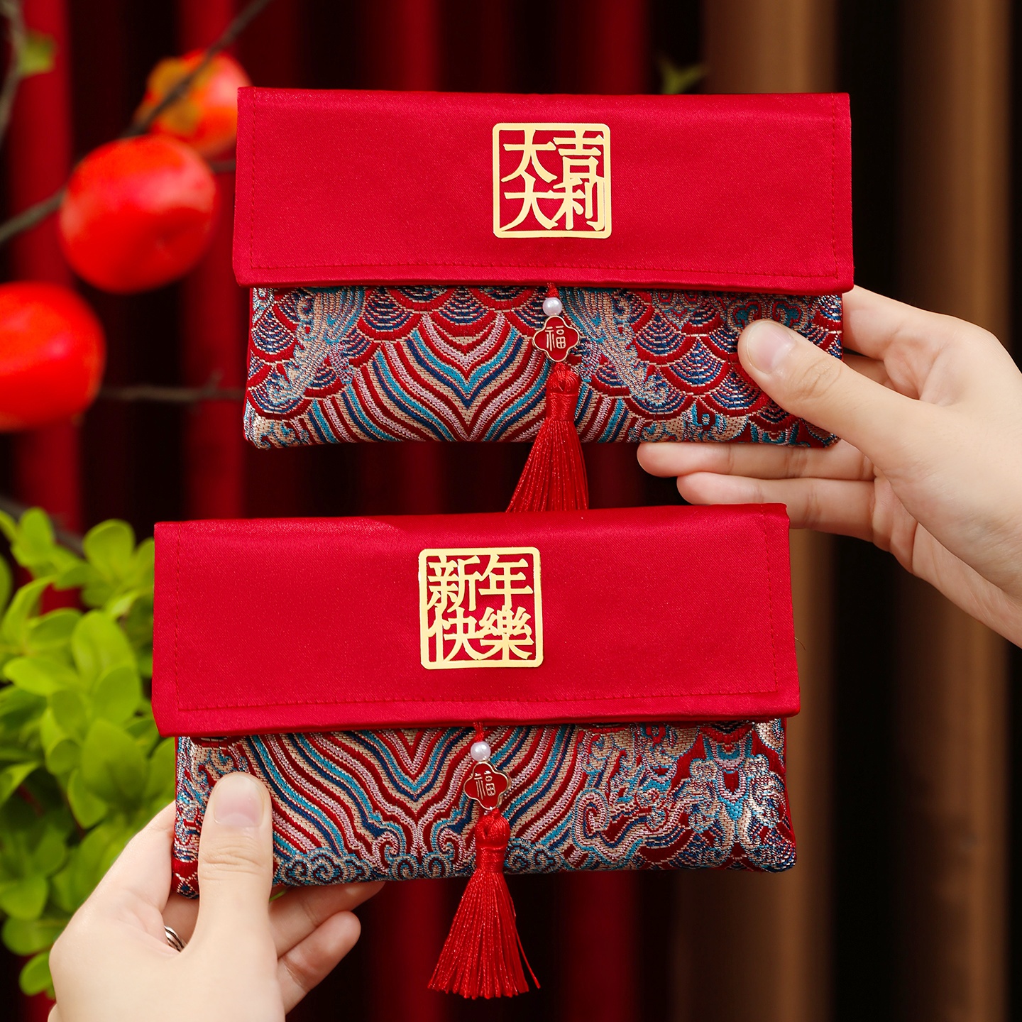 2026马年新款刺绣红包给孩子的新年利是压岁包平安喜乐福袋