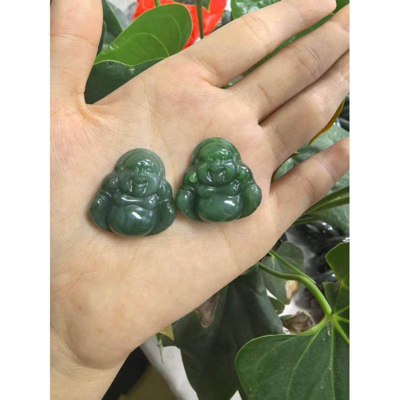 【老李严选】和田玉碧玉30左右佛公吊坠 拍一发一多样性发其一D370