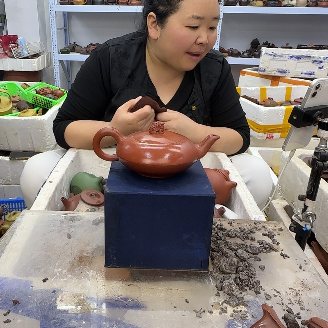 茶壶紫砂宜兴紫砂壶瑕疵处理