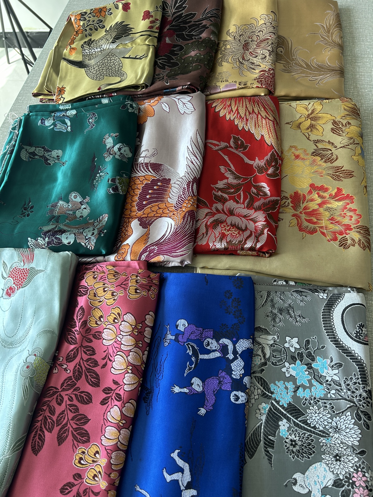 瑕疵提花面料多色新中式服装布料孤品老料