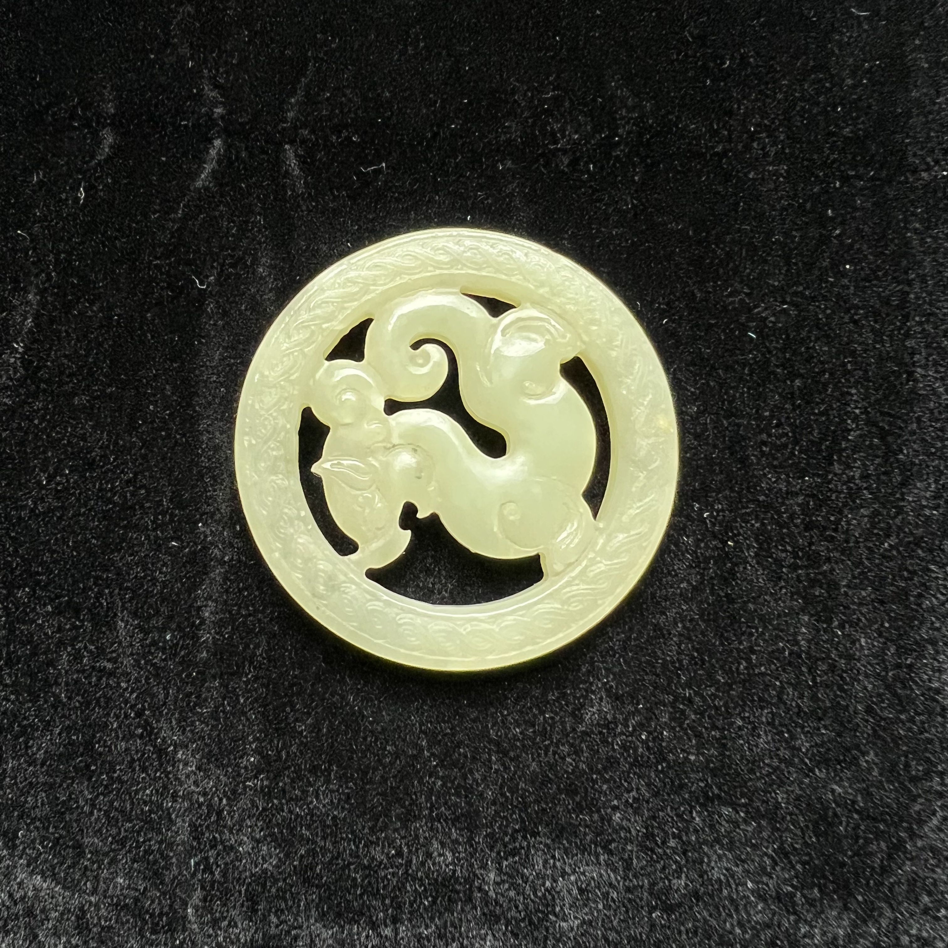 【清代】和田玉挂件日进斗金螭龙题材大展北京文物商店603095