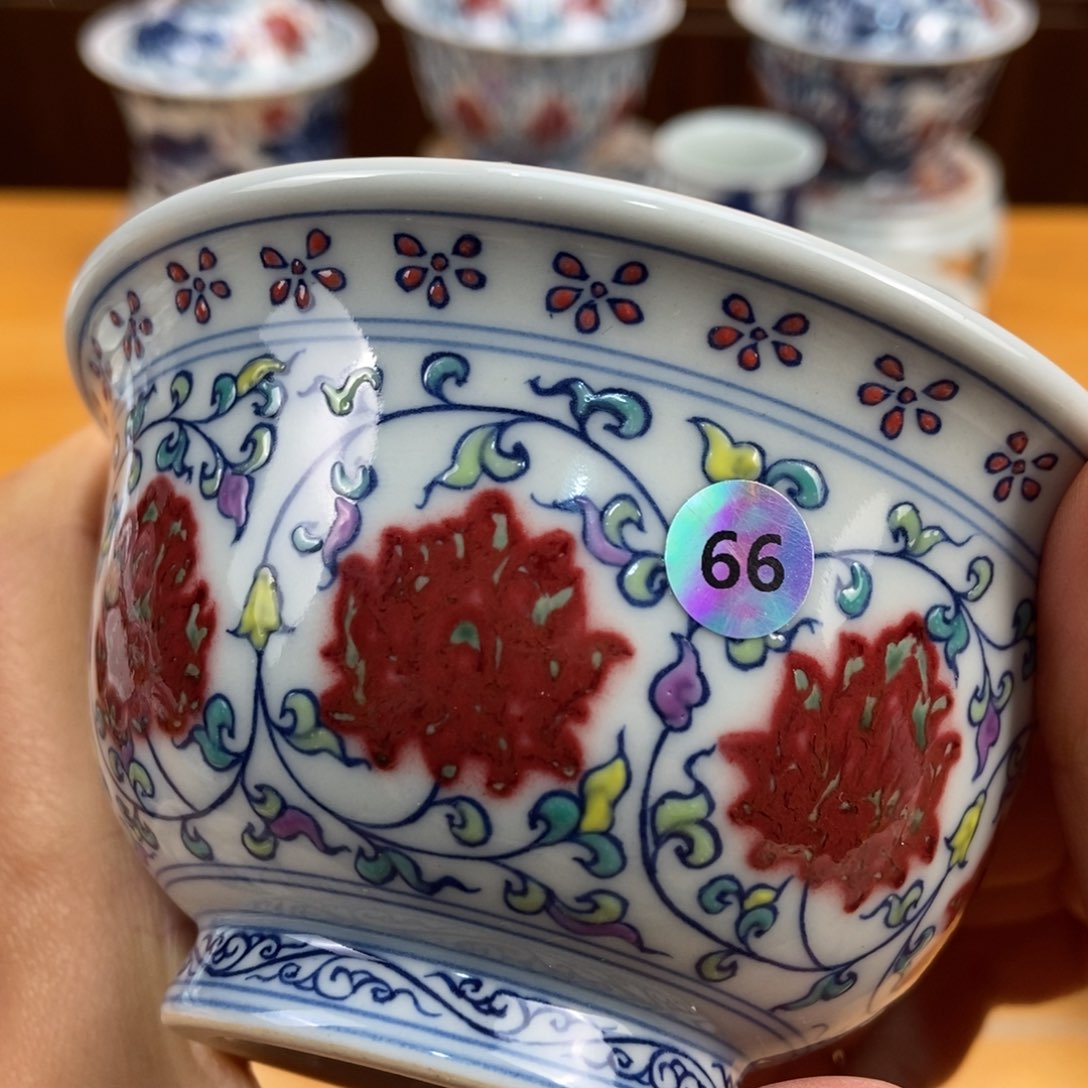 手绘现代茶具非古董