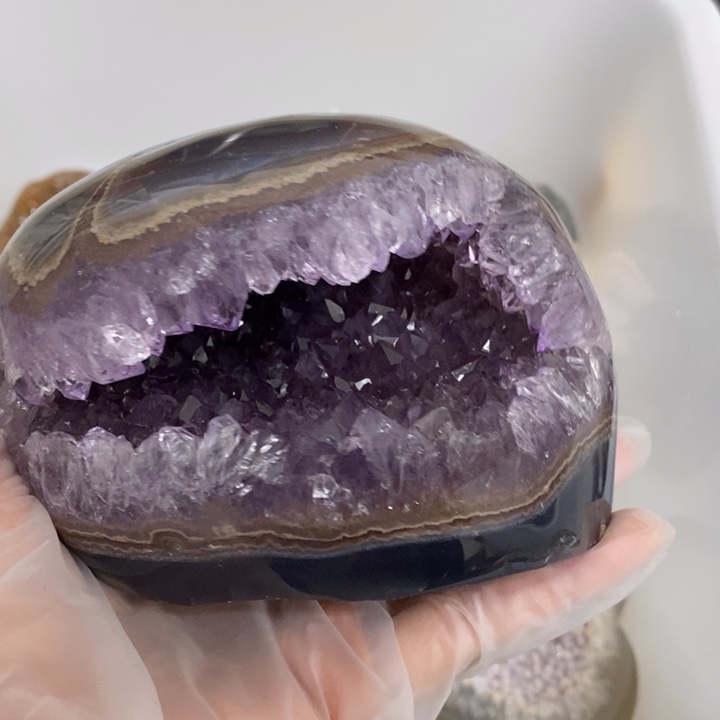 紫晶未镶嵌珠宝半成品