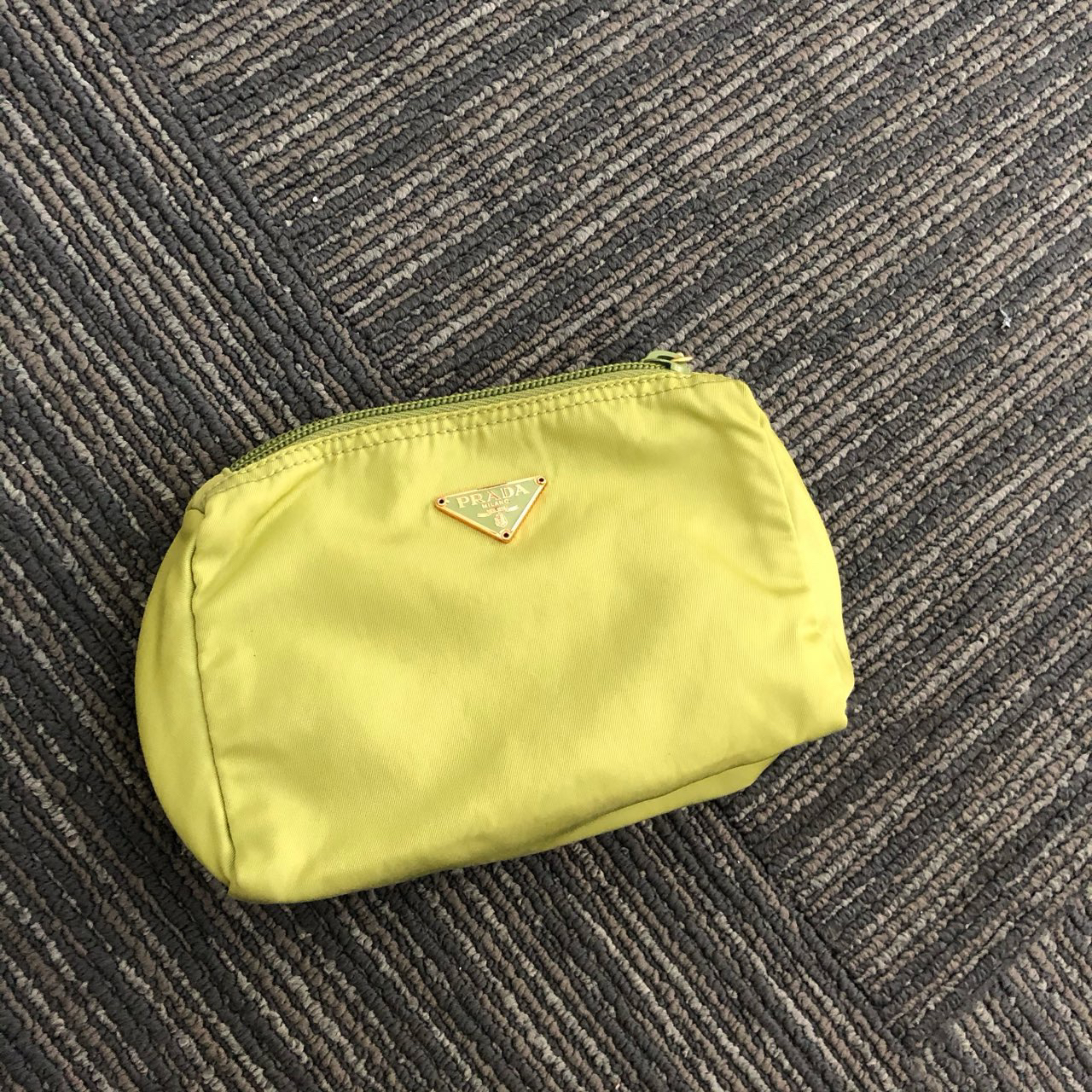 95新 Prada/普拉达 Prada 95新绿色洗漱手提包4369521