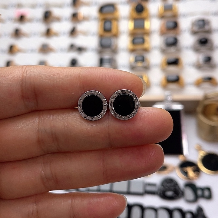 翡翠银S925镶嵌耳饰翡翠