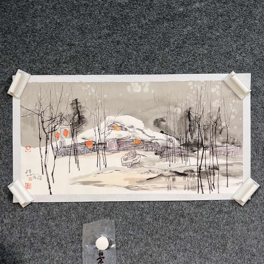 国画（g94064）雪景 书画