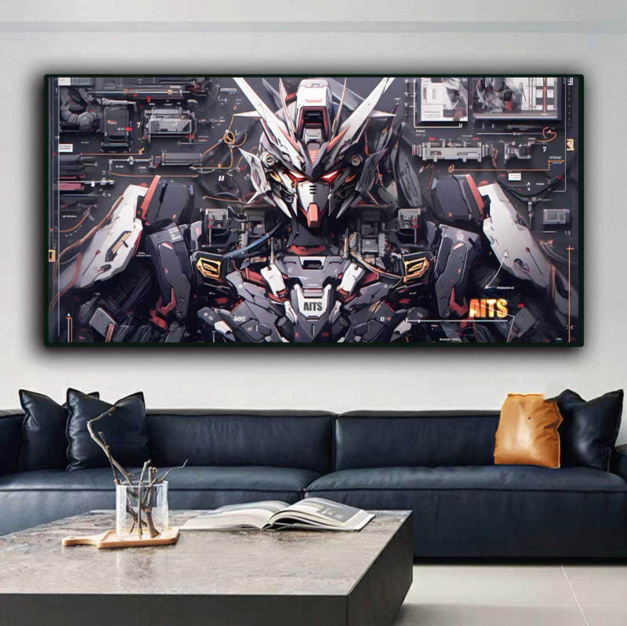 《高达2》高达动漫装饰画儿童房卡通壁画40*80pvc