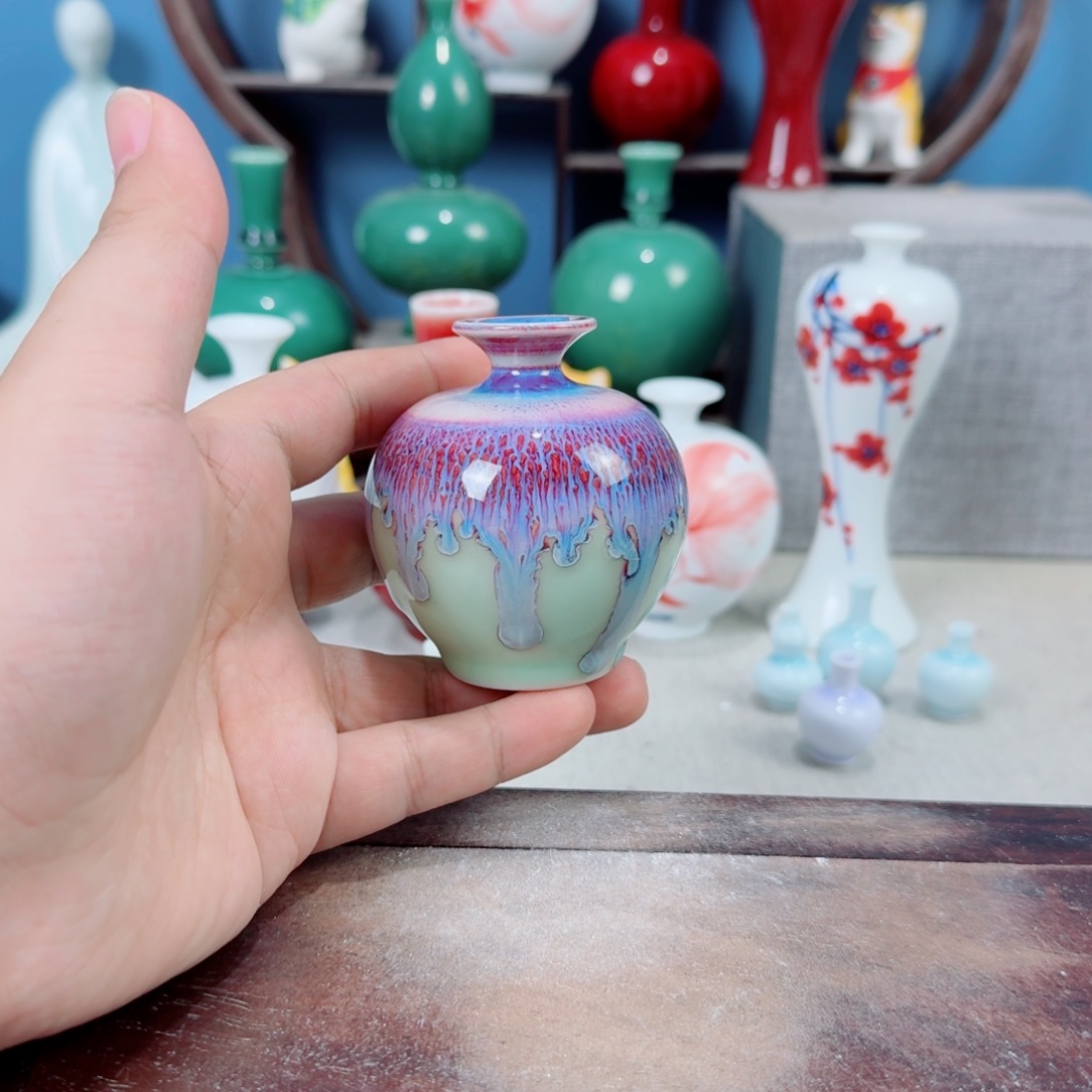 陶瓷手工小花器摆件