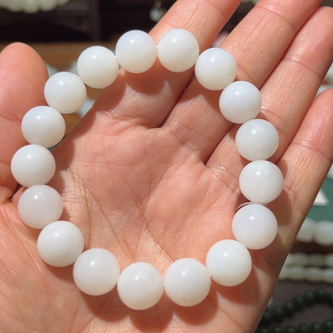 和田玉未镶嵌手链卡12