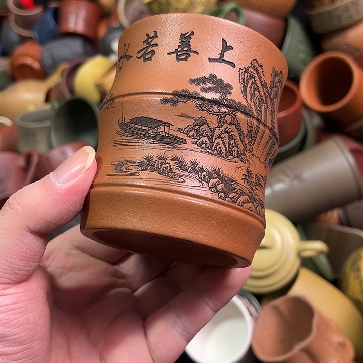 紫砂茶杯全手工紫砂主人杯