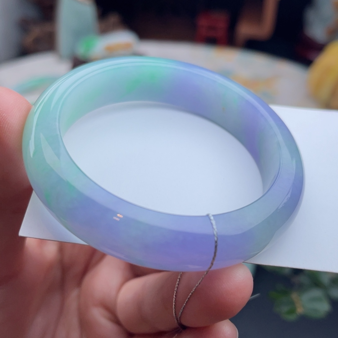 未镶嵌手镯翡翠春彩