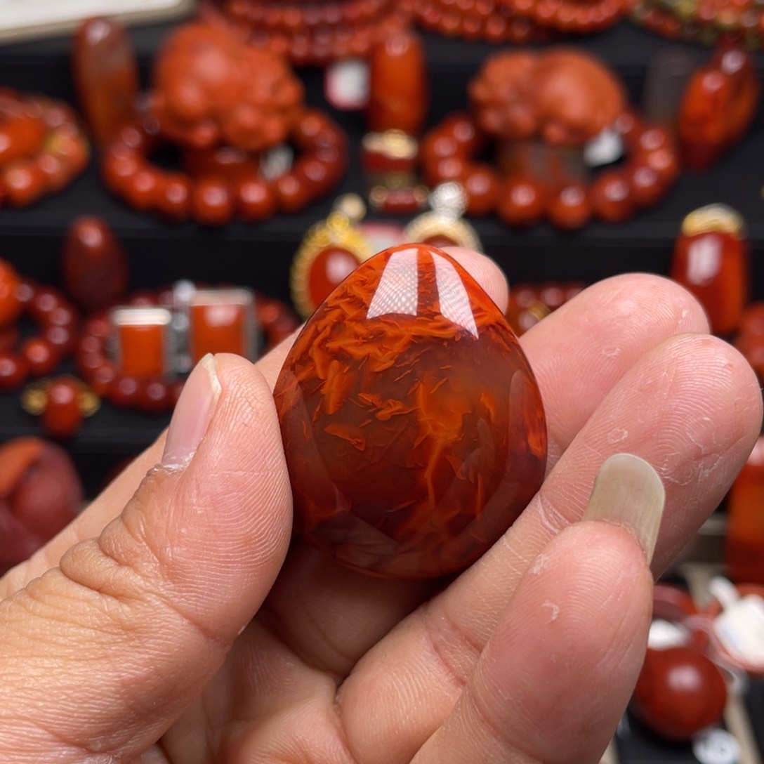 南红玛瑙珠宝奇石未镶嵌吊坠