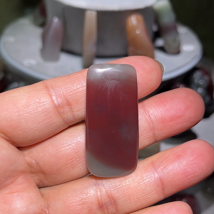 玛瑙/玉髓未镶嵌颈饰平安无事牌