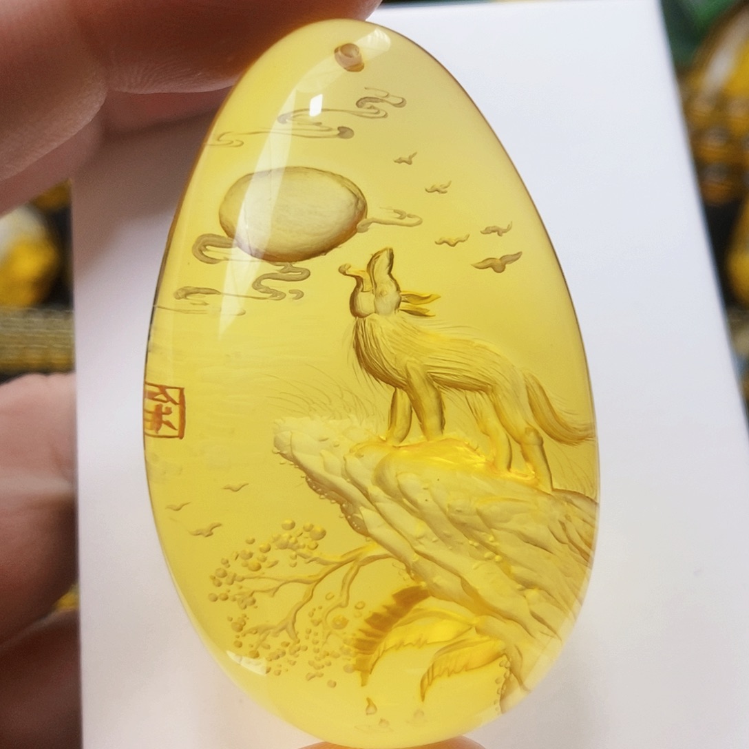 【闪购商品】未镶嵌吊坠(不含链)金珀