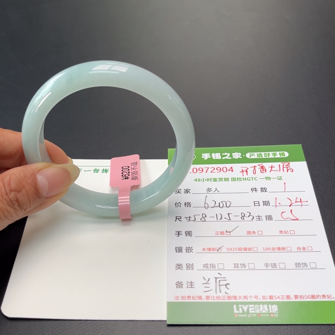 翡翠手镯未镶嵌多人